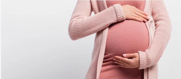 An expecting mother, ready for the journey to birth